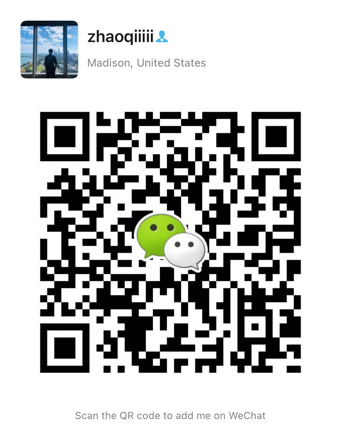 Feedback contact QR code